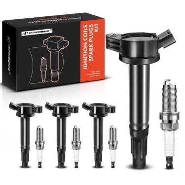 Imagem de Pacote de bobinas de ignição e velas de ignição Iridium para Toyota Ca