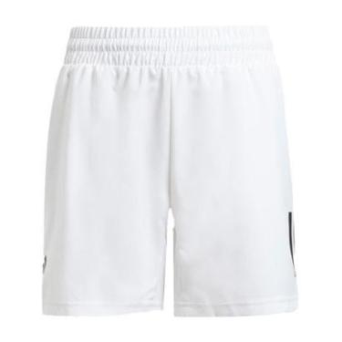 Imagem de Shorts Adidas Club Tennis 3 Listras Branco e Preto Infantil-Unissex
