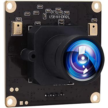 Imagem de ALPCAM Câmera Usb 4K Ultra Hd 2160P Webcam Com Sensor Imx317, Lente Olho De Peixe 170 Graus, Microfone Duplo, Plug And Play Para Windows/Mac/Linux/Raspberry Pi