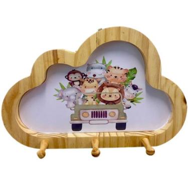 Imagem de Cabideiro Infantil Nuvem Safari Juntos - Senior, Madeira