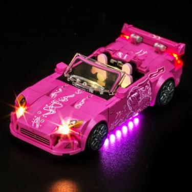 Imagem de LocoLee Light kit Compatible with Lego 77241 2 Fast 2 Furious Honda S2000 - No Model Only Light, LED Lighting Accessories Compatible with Lego Honda S2000 Speed Champions