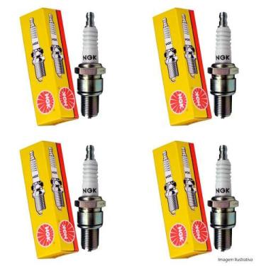 Imagem de Jogo 4 Velas Ignicao - Corsa 1.0 Flex 2006 A 2009 - Kit01432 - NGK