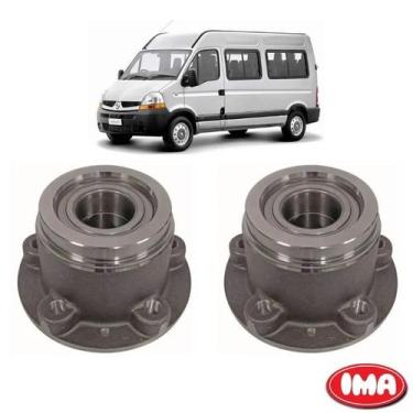 Imagem de Par Cubo Da Roda Traseira Com Rolamento - Master 2001 A 2012 - Al-992 