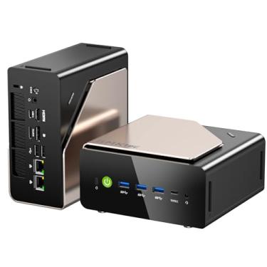 Imagem de GMKtec EVO-T1 Mini PC AI Ultra 9 285H (até 5,4GHz) 64GB DDR5 (32GB*2) 2TB PCIe 4.0 SSD Gaming Mini Computer, 3X M.2 Expansion Slots, Oculink, Tela Quad Screen 8K Display