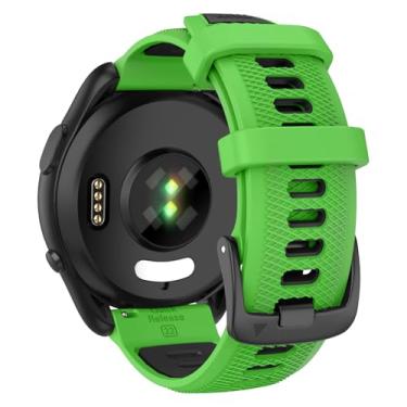 Imagem de OVERSTEP Pulseira de substituição compatível com Garmin Forerunner 265, pulseira de relógio de liberação rápida de 22 mm para relógio inteligente Forerunner 255, Vivoactive 4, Venu 2, Venu 3