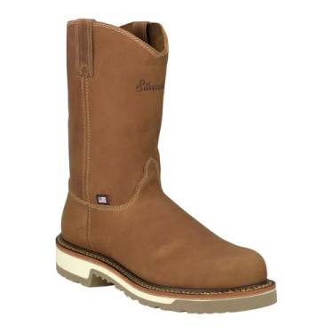 Imagem de Silverado Bota masculina de trabalho ocidental de 25,4 cm com bico de aço, Bronzeado, 7.5
