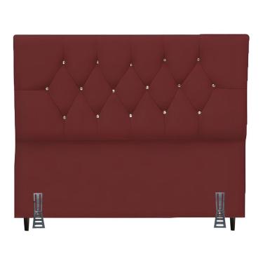 Imagem de Cabeceira Para Cama Casal Queen 160 Cm Celina E Frame Suede bordo