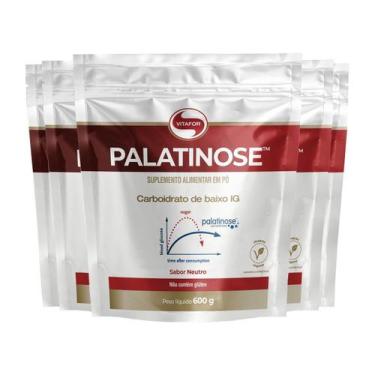 Imagem de Kit 5 Palatinose Vegano Vitafor 600G Neutro