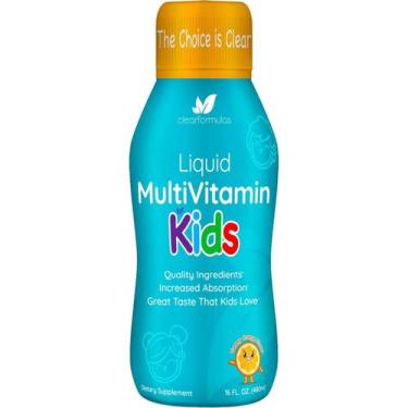 Imagem de Fórmulas Líquidas Multivitamínicas Claras para Crianças Sem Açúcar 30m