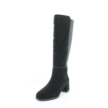 Imagem de Naturalizer Bota de cano alto feminina Brent, Couro preto, 9 Wide
