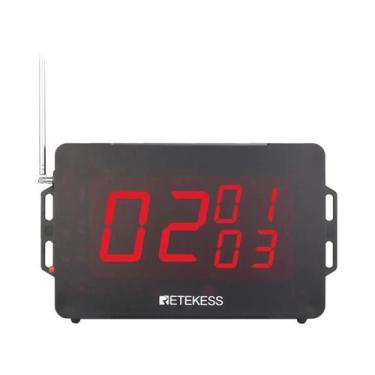 Imagem de Sistema De Chamada Sem Fio Para Restaurantes RETEKESS TD163 Com Displa