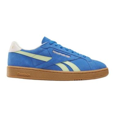 Imagem de Reebok Tênis unissex Club C Grounds Uk, chalk vintage kineticblue astrolime, 40.5 EU