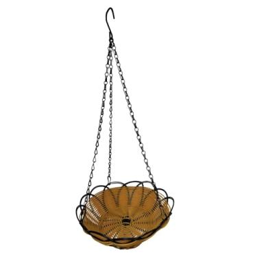 Imagem de Generic Alimentador de pássaros suspenso, plataforma que atrai pássaros selvagens, bandeja de drenagem, alimentador de para, jardim, área externa,