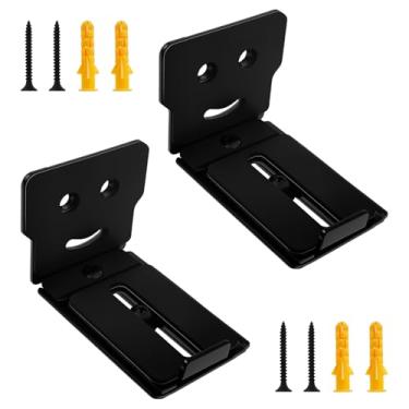 Imagem de Suporte universal de parede Soundbar, suporte duplo de alto-falante de canal central suporta até 15 kg, ajuste de extensão de braços de 7,1 a 13 cm, ajustável para Samsung, Sony, Bose, LG e mais (# A)