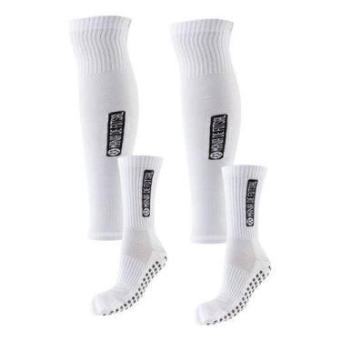 Imagem de Kit Meiao Cortado + Meia Multiesportes Antiderrapante Mania - Mania de