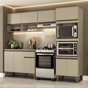 Imagem de Armário de Cozinha Completa 4 peças com Balcão e Torre quente Atlanta 