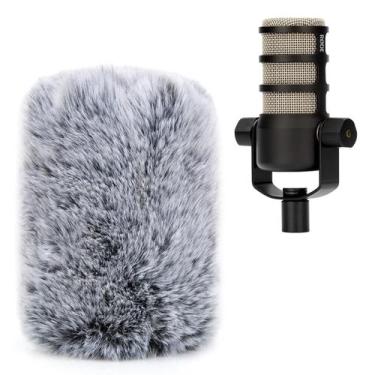 Imagem de Capa peluda Pop Filter para microfone de podcasting Rode PodMic - YOUS