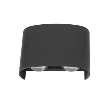 Imagem de Arandela Meia Lua 4 Fachos Preta Led 4W 3000k Bivolt 12,5cm - PARIS LU