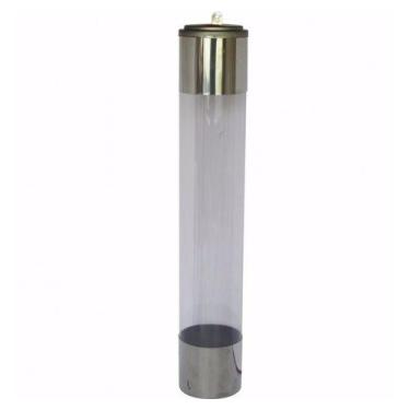 Imagem de Kit 4 Suporte Dispenser De Copos De Chopp 300ml Cristal Inox - HIGIPAC