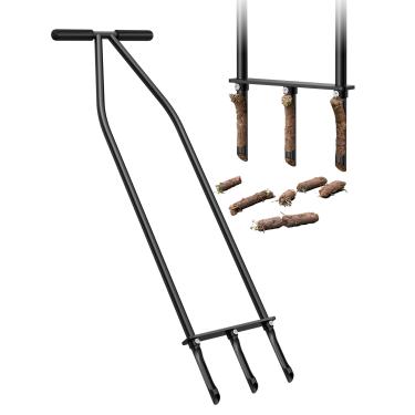 Imagem de Xuperace Ferramenta aeradora de grama, aerador de núcleo com material de liga de aço, aerador de grama resistente para arejador de jardim de solo e saúde do gramado