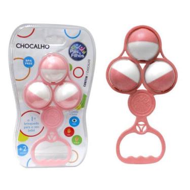 Imagem de Chocalho Para Bebês Pais & Filhos - PAIS E FILHOS, Rosa