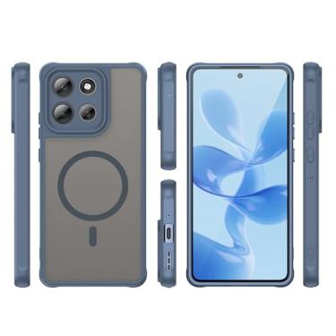 Imagem de Capa compatível com Motorola Moto G100 Pro, compatível com MagSafe, antiqueda, compatível com Motorola Moto G86 5G XT2527-2 capa protetora roxa