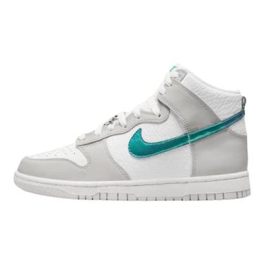 Imagem de Nike Dunk High WMNS DD1869 feminino, Branco/cinza claro/azul-petróleo metálico, 41 BR