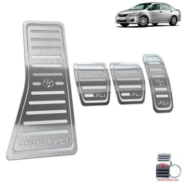 Imagem de Pedaleira Manual + Descanso Corolla XLI 2003 A 2013 Prata
