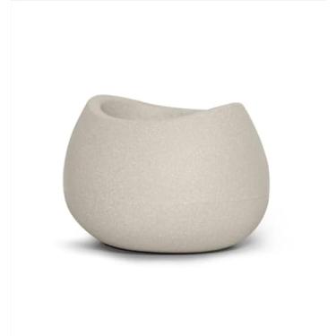 Imagem de Vaso Decorativo Texturizado Oval 19 Jardim Plantas Cachepo (Cimento)