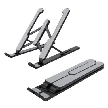 Imagem de Suporte de Mesa Ajustável para Notebook Base Dobrável Ergonômica Portátil e Antiderrapante para Home Office