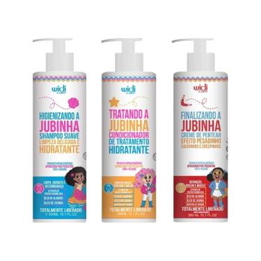 Imagem de Kit Widi Care Jubinha Cond+Shampoo+Cr Pentear Pesado