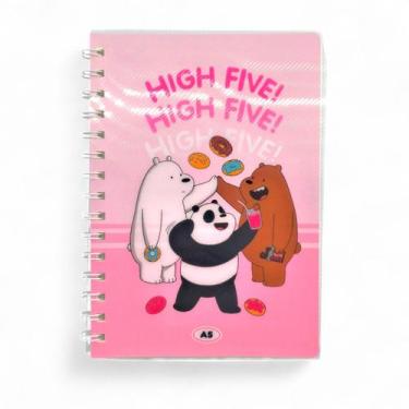 Imagem de Caderno A5 Espiral We Bare Bears 80 Folhas Miniso Original
