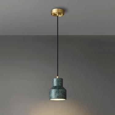 Imagem de Lustre Mini Luminárias Pendentes Banheiro Mármore Teto Luminária Pendente Branco Alabastro Vidro Pedra Iluminação Lustre Nórdico Moderno para Quarto Cozinha Ilha Sala de Jantar Corredor, Bra