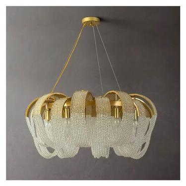 Imagem de Decoração de sala de estar em casa Luminárias de teto pendentes Lustre de sala de jantar Iluminação interna Luminária suspensa, Lustres de LED, Branco quente-84cm