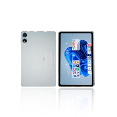 Imagem de Capa para tablet Teclast T60 Plus de 12 polegadas, capa protetora de borracha leve à prova de choque, capa protetora de silicone macio para crianças com suporte ajustável para Teclast T60 Plus, branca