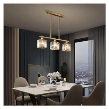 Imagem de Lustres de cristal modernos decoração para casa lâmpadas pendentes led compatíveis com sala de estar sala de jantar interior pendurado iluminação de luz, lâmpada