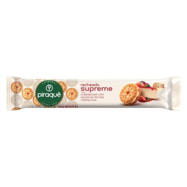 Imagem de Biscoito Recheio Cheesecake com Geleia de Frutas Vermelhas Piraquê Supreme 80g