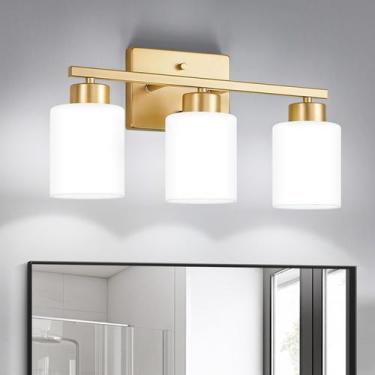 Imagem de Luminárias de banheiro FonMyim Gold 3-Light Vanity Light