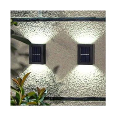 Imagem de Luz de parede solar LED para exterior, holofote, luz fria
