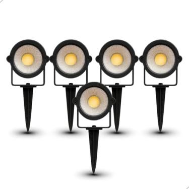 Imagem de Luminária Led Espeto de Jardim 5w Bivolt IP65 com Luz Quente 3000K para Iluminação Externa Profissional (5)