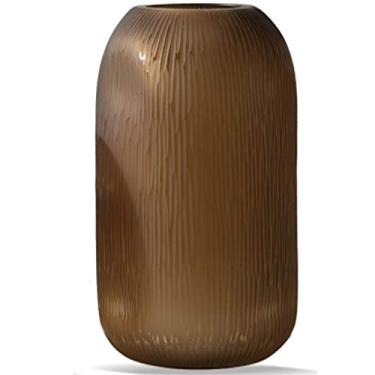 Imagem de Vaso de vidro para flores, vaso de flores para flores, vaso de vidro de luxo leve, decoração de sala de estar, arranjo de flores, decoração macia, vaso grande, vaso de flores artificiais, decoração de