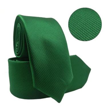 Imagem de Gravata Social Risco Fino Padrinho Evento - oem, Verde bandeira risco 