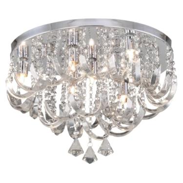 Imagem de Hevvy Plafon Cristais Retorcidos na Cor Transparente