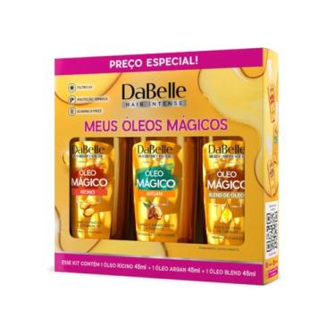Imagem de DaBelle Kit Meus Óleos Mágicos Rícino + Argan + Blend (45ml cada)