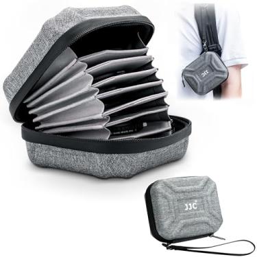 Imagem de JJC Bolsa de filtro de lente com 10 bolsos de até 95 mm, resistente à água e poeira, bolsa de filtro de câmera com pano de limpeza de microfibra, estojo de transporte para filtro de fotografia e