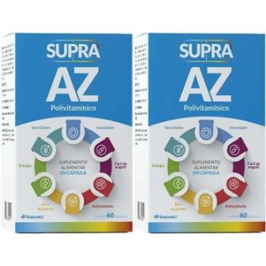 Imagem de Kit 2X Supra AZ Polivitamínico - 60 Cápsulas - Herbamed-Masculino