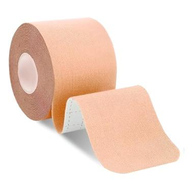 Imagem de Kinésio Fita Bandagem Elástica Tape Adesiva Fisioterapia Recuperação Muscular Rolo 5 Metros Auxília em Lesões e Dores de Atividades Físicas Premium