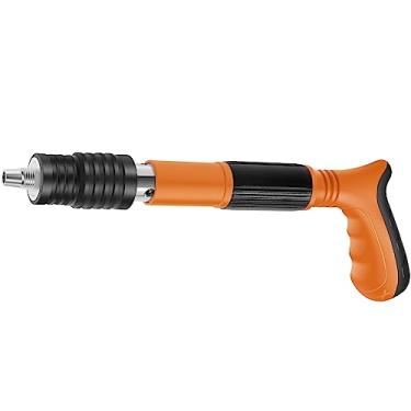 Imagem de GT Mini ferramenta de fixação manual de unhas de parede ferramenta de fixação de unhas de baixo ruído máquina de prego de parede de cimento ajustável ferramenta manual leve para decoração de