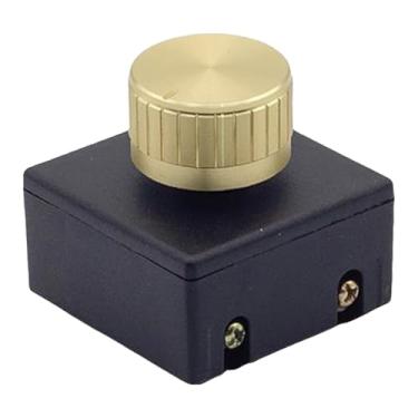 Imagem de FytStycale Interruptor de dimmer com botão giratório e regulador de intensidade AC110-220V para mesa de cabeceira de hotel, Ouro