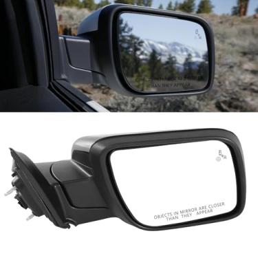 Imagem de Substituição do conjunto do espelho lateral do passageiro para Ford Explorer 2011-2019 Espelho retrovisor com potência aquecida ajustável, seta, monitor de ponto cego substitui FO1321617, GB5Z-17682